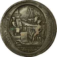 Monnaie, France, Monneron, 5 Sols, 1792, Paris, TB, Bronze