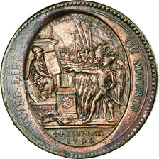 Monnaie, France, Monneron, 5 Sols, 1792, Paris, TB, Bronze