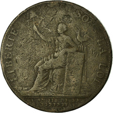 Coin, France, 2 Sols, 1791, Birmingham, Monneron, VF(30-35), Bronze, KM:Tn23