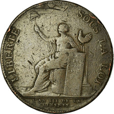 Monnaie, France, 2 Sols, 1791, Birmingham, Monneron, TB+, Bronze, KM:Tn23