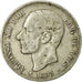 Moneda, España, Alfonso XII, 5 Pesetas, 1885, Madrid, BC+, Plata, KM:688