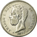 Coin, Spain, Amadeao I, 5 Pesetas, 1871, Madrid, VF(20-25), Silver, KM:666