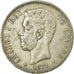 Coin, Spain, Amadeao I, 5 Pesetas, 1871, Madrid, VF(20-25), Silver, KM:666