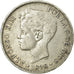Monnaie, Espagne, Alfonso XIII, 5 Pesetas, 1898, Valencia, TB, Argent, KM:707
