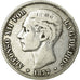 Coin, Spain, Alfonso XII, 5 Pesetas, 1877, Madrid, VF(20-25), Silver, KM:676