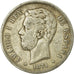 Moneta, Spagna, Amadeao I, 5 Pesetas, 1871, Madrid, MB+, Argento, KM:666