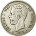 Coin, Spain, Amadeao I, 5 Pesetas, 1871, Madrid, VF(30-35), Silver, KM:666