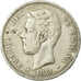 Moneta, Spagna, Amadeao I, 5 Pesetas, 1871, Madrid, MB, Argento, KM:666