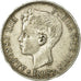 Moneda, España, Alfonso XIII, 5 Pesetas, 1898, Madrid, BC+, Plata, KM:707