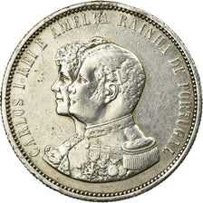 Coin, Portugal, Carlos I, 1000 Reis, 1898, EF(40-45), Silver, KM:539