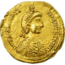 Coin, Valentinian III, Solidus, Ravenna, Visigothic Imitation, VF(30-35), Gold