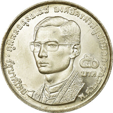Coin, Thailand, Rama IX, 50 Baht, 1971, MS(64), Silver, KM:95