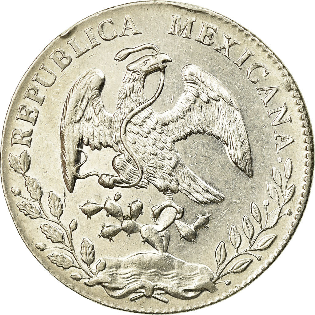 Coin, Mexico, 8 Reales, 1893, Mexico City, AU(55-58), Silver, KM:377.10