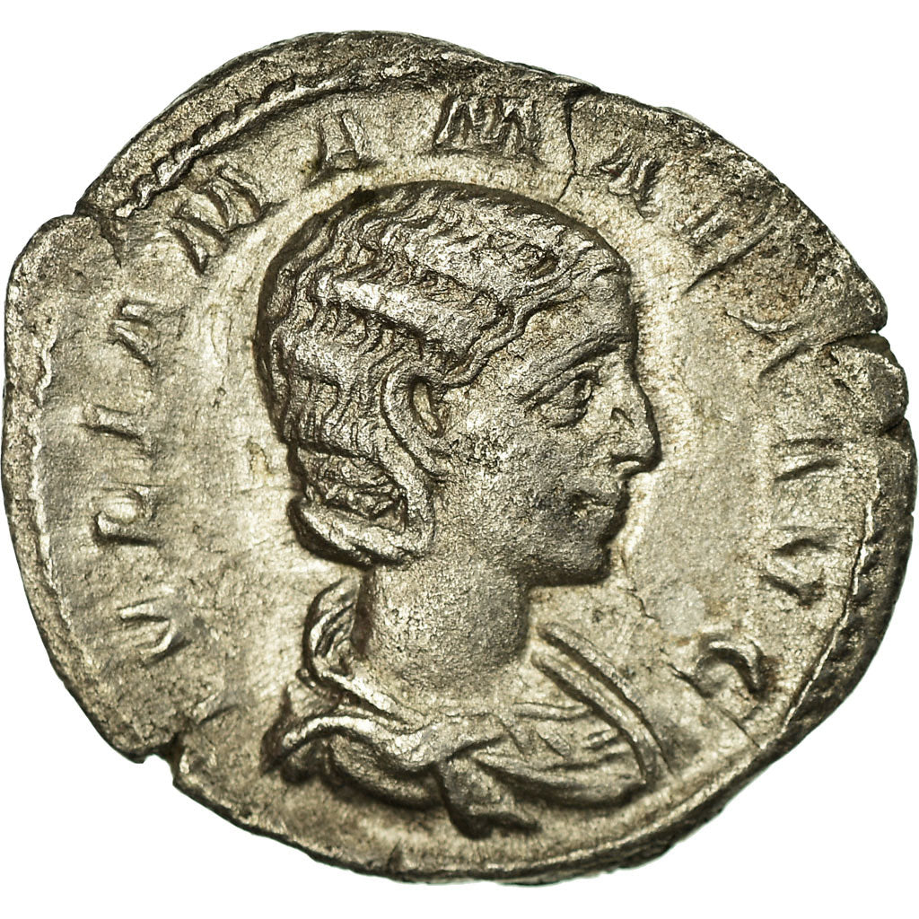 Coin, Julia Mamaea, Denarius, 222, Roma, AU(50-53), Silver, RIC:343
