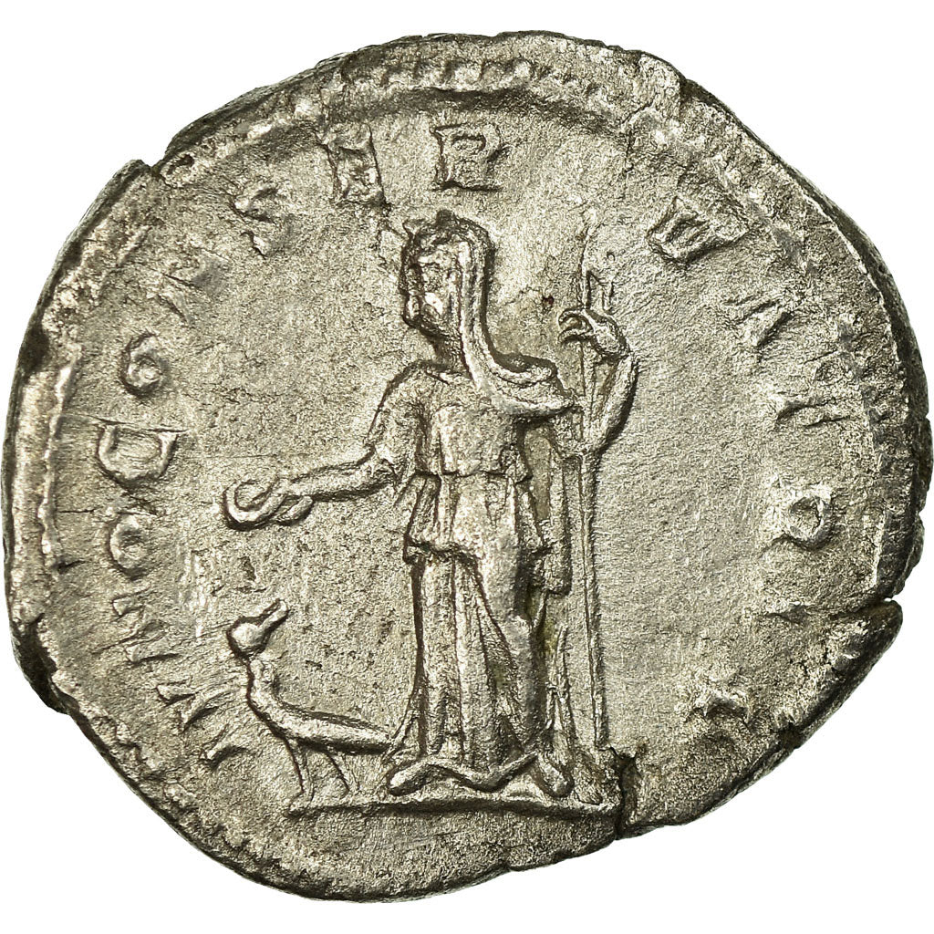 Coin, Julia Mamaea, Denarius, 222, Roma, AU(50-53), Silver, RIC:343