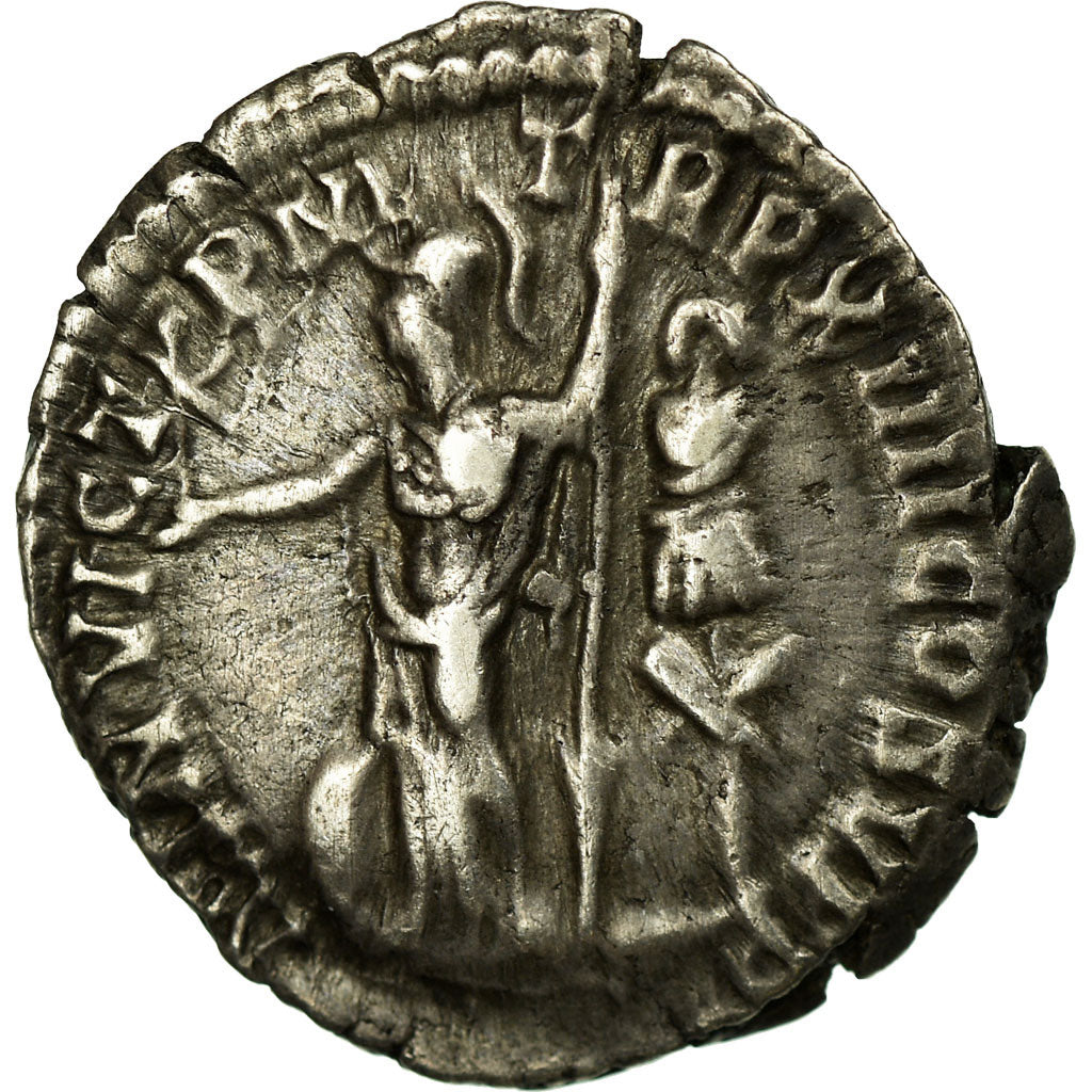 Moneta, Commodus, Denarius, Roma, EF(40-45), Srebro, RIC:176