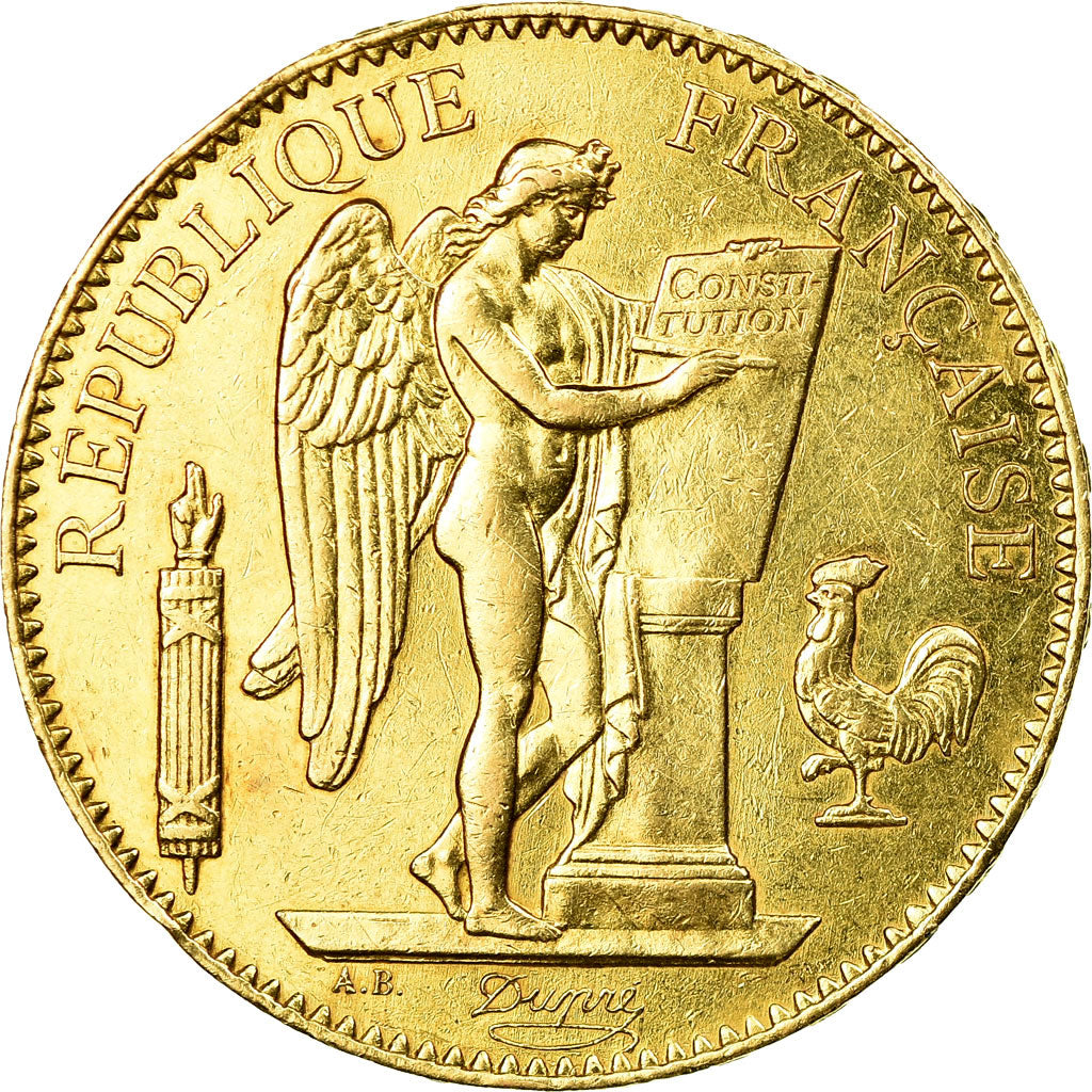Moneta, Francia, Génie, 100 Francs, 1902, Paris, BB+, Oro, KM:832, Gadoury:1137