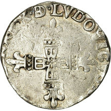 Coin, France, Louis XIII, 1/4 Ecu, Morlaas, VF(20-25), Silver, Gadoury:30