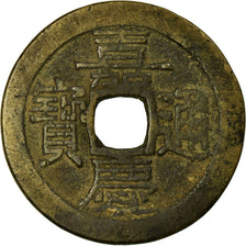 Moneta, Cina, Ren Zong, Cash, 1796-1820, Guangzhou, MB+, Rame, Hartill:22.505