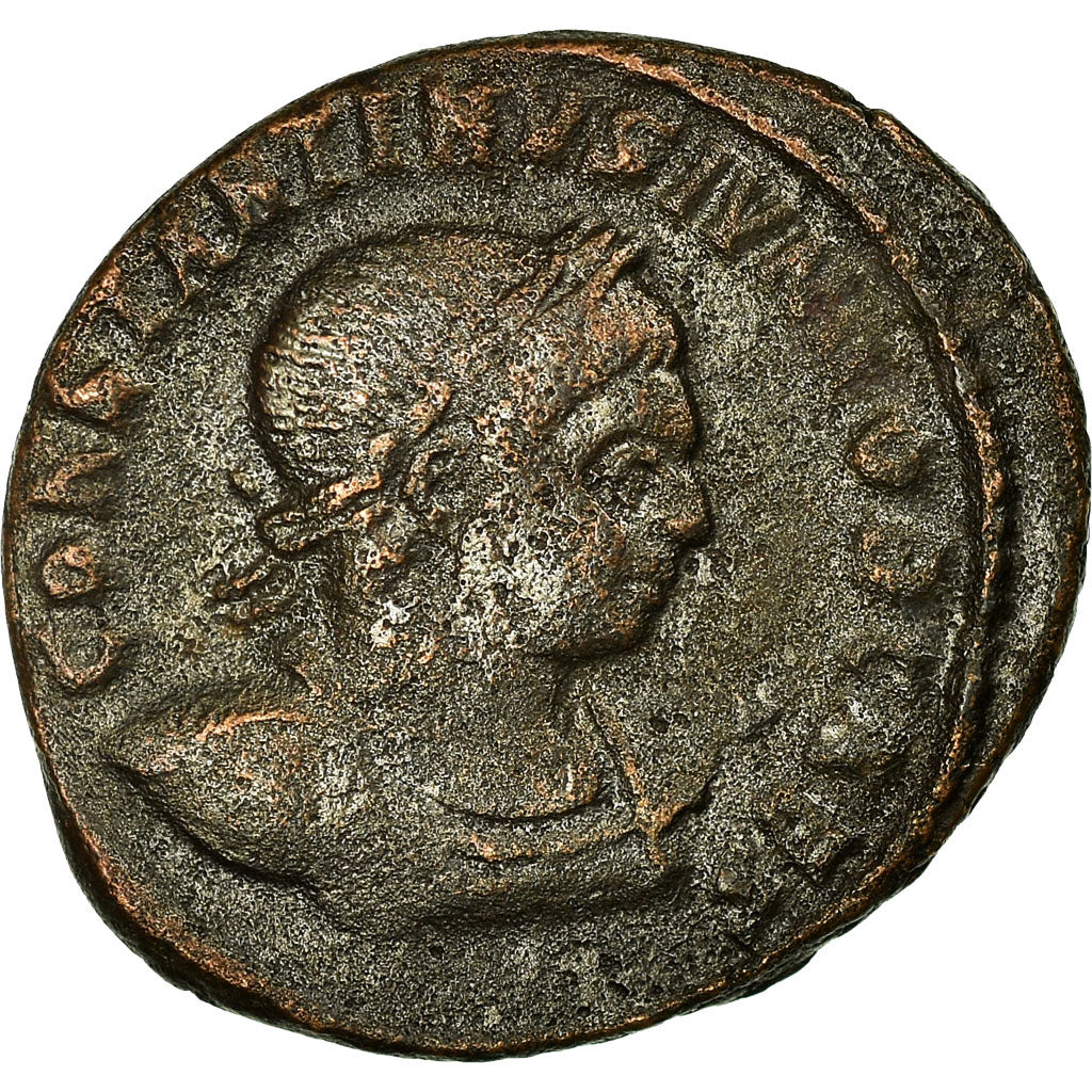 Monnaie, Constantin II, Nummus, 317-318, Arles, TB, Cuivre, RIC:118