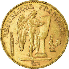 Moneda, Francia, Génie, 20 Francs, 1898, Paris, MBC+, Oro, KM:825