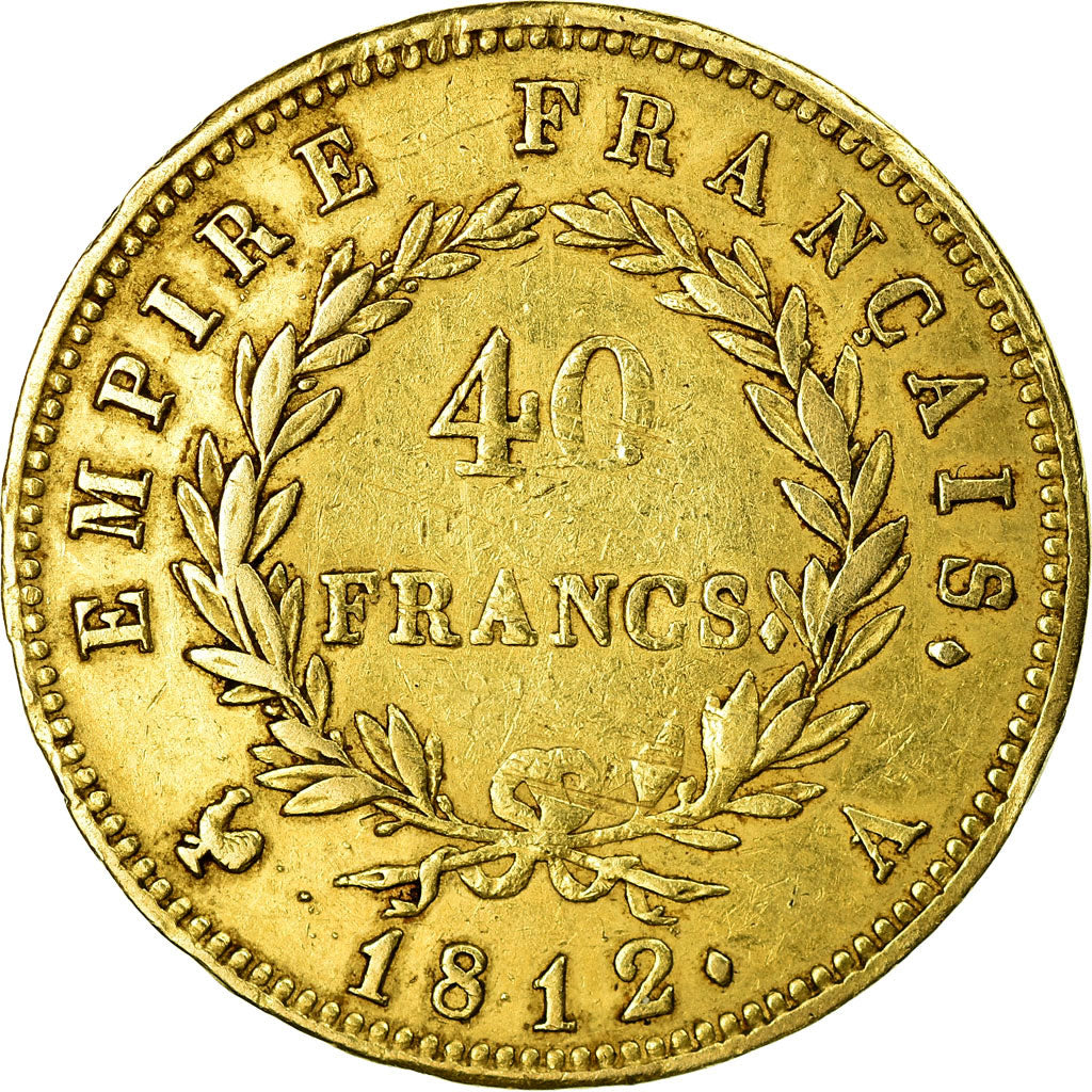 Moneta, Francja, Napoléon I, 40 Francs, 1812, Paris, VF(30-35), Złoto