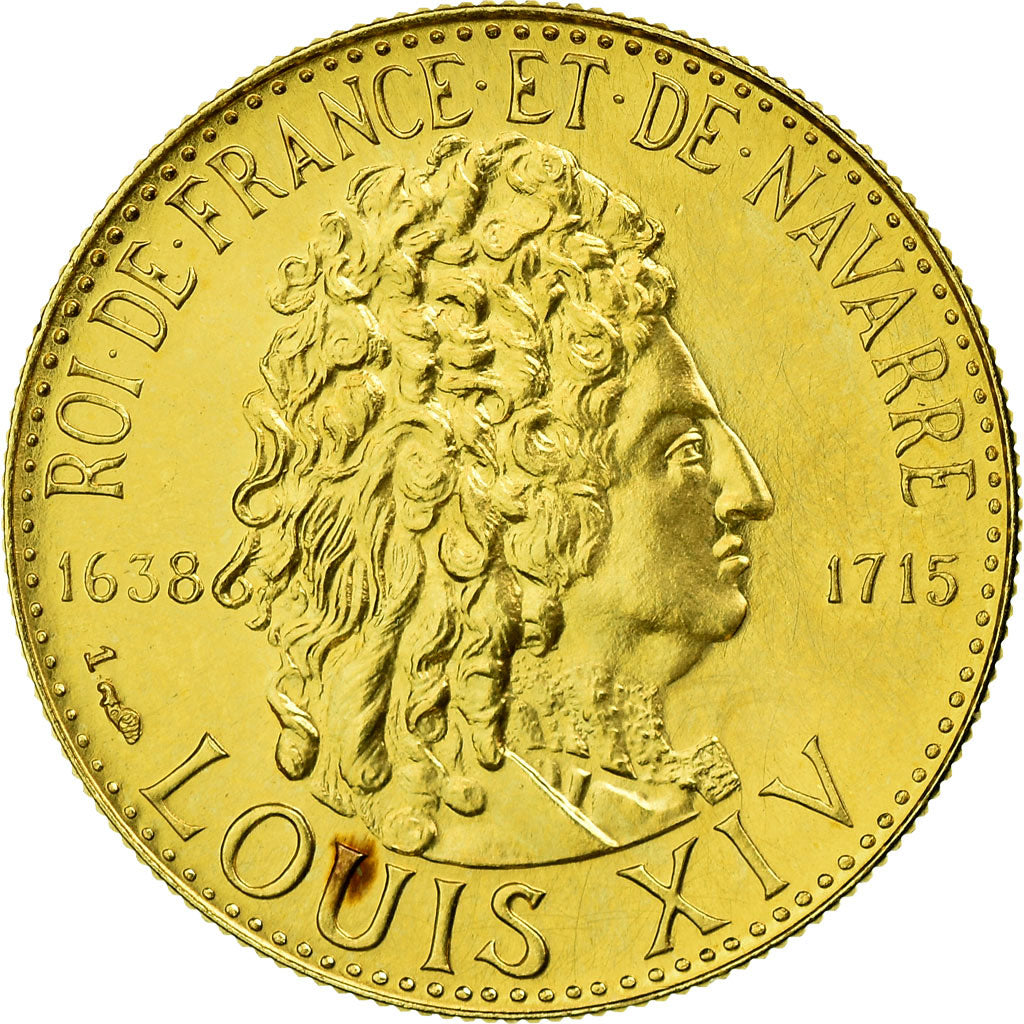 France, Medal, Les rois de France, Louis XIV, Louis XIV, History, 1980