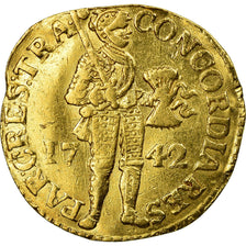 Coin, Netherlands, UTRECHT, Ducat, 1742, EF(40-45), Gold, KM:7.4