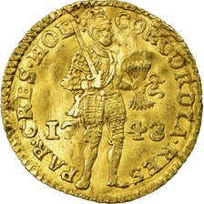 Coin, Netherlands, HOLLAND, Ducat, 1743, Utrecht, EF(40-45), Gold, KM:12.2