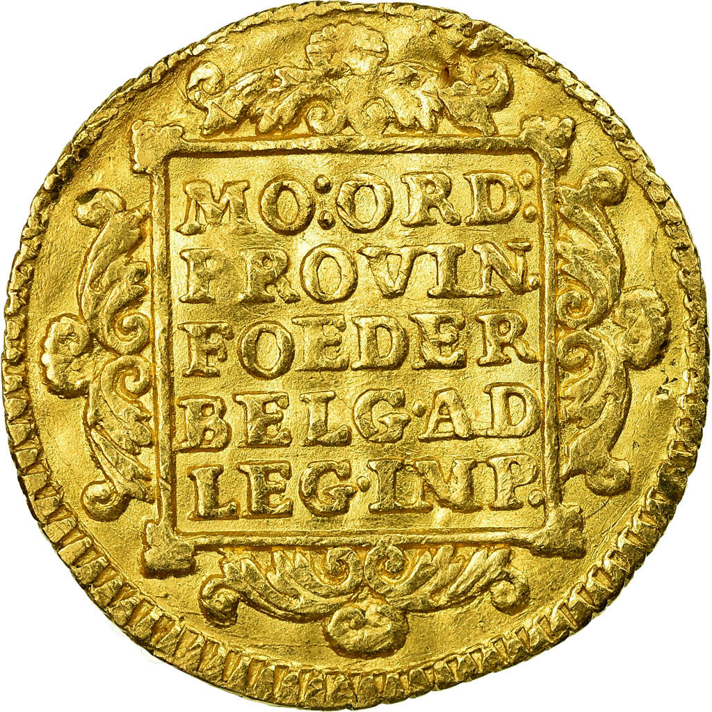 Coin, Netherlands, HOLLAND, Ducat, 1743, Utrecht, EF(40-45), Gold, KM:12.2