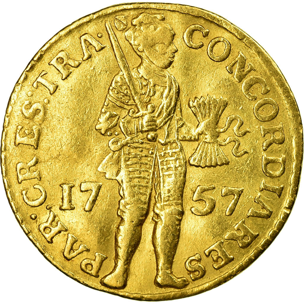 Monnaie, Pays-Bas, UTRECHT, Ducat, 1757, Utrecht, TTB, Or, KM:7.4