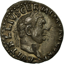 Coin, Vitellius, Denarius, 69 AD, Rome, Rare, AU(55-58), Silver, RIC:105