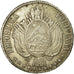 Moneda, Bolivia, Boliviano, 1868, MBC, Plata, KM:152.2