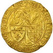 Moneta, Francia, Henri VI de Lancastre, Salut d'or, Paris, BB, Oro