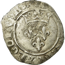 Coin, France, Dauphin Charles, Régent, Florette, VF(30-35), Billon