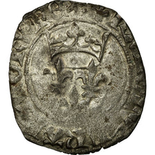 Coin, France, Dauphin Charles, Régent, Florette, VF(30-35), Billon