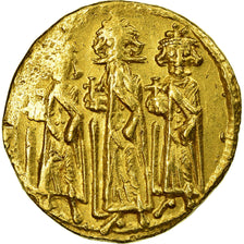 Moneta, Heraclius, Constantine, Solidus, 637-638, Constantinople, BB, Oro