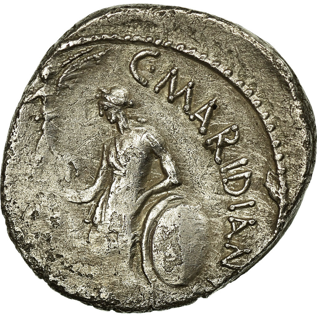 Moneta, Julius Caesar, Denarius, Rome, Very rare, MB+, Argento, Crawford:480/16