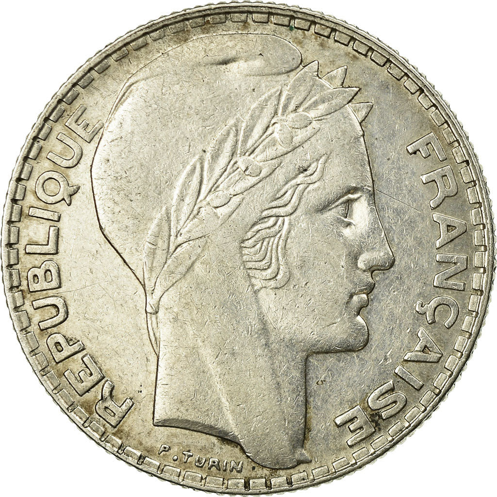 Coin, France, Turin, 10 Francs, 1937, Paris, EF(40-45), Silver, KM:878