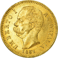 Moeda, Itália, Umberto I, 20 Lire, 1881, Rome, MS(60-62), Dourado, KM:21