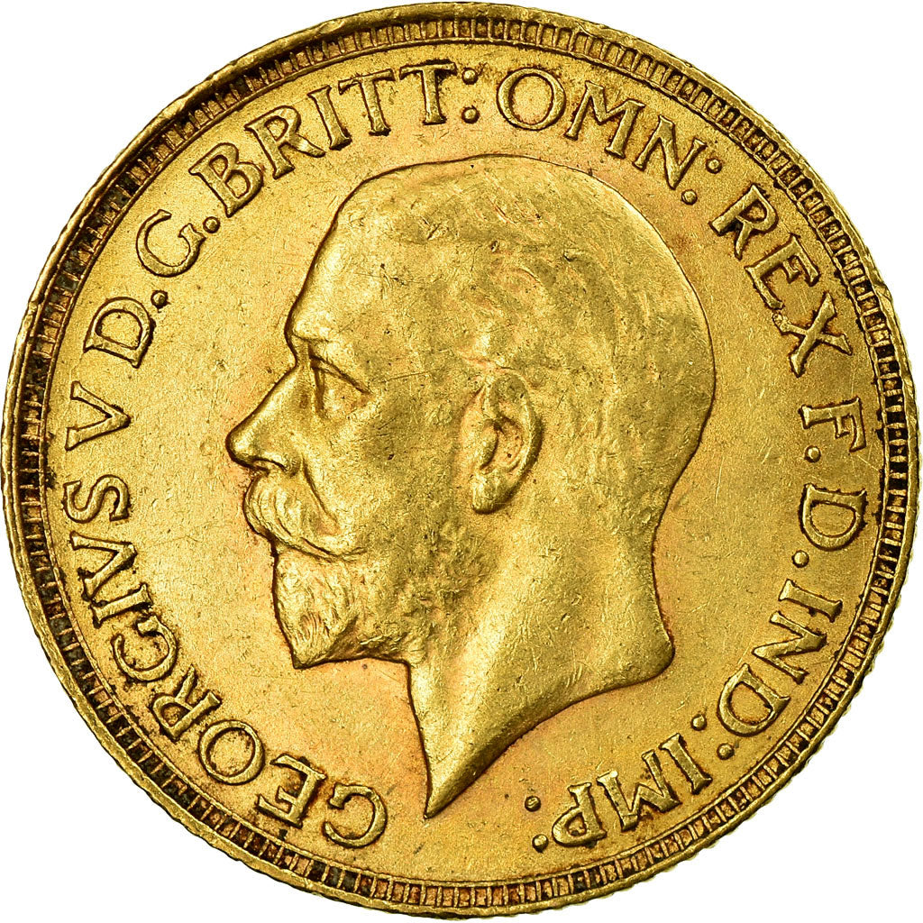 Moneta, Południowa Afryka, George V, Sovereign, 1929, AU(50-53), Złoto, KM:A22