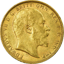 Coin, Australia, Edward VII, Sovereign, 1905, Melbourne, AU(50-53), Gold, KM:15