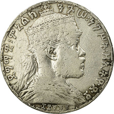 Moneta, Etiopia, Menelik II, Birr, 1892, B+, Argento, KM:19