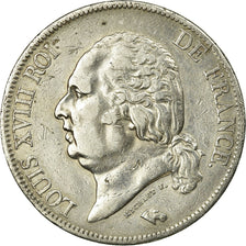 Coin, France, Louis XVIII, Louis XVIII, 5 Francs, 1822, Paris, VF(30-35)
