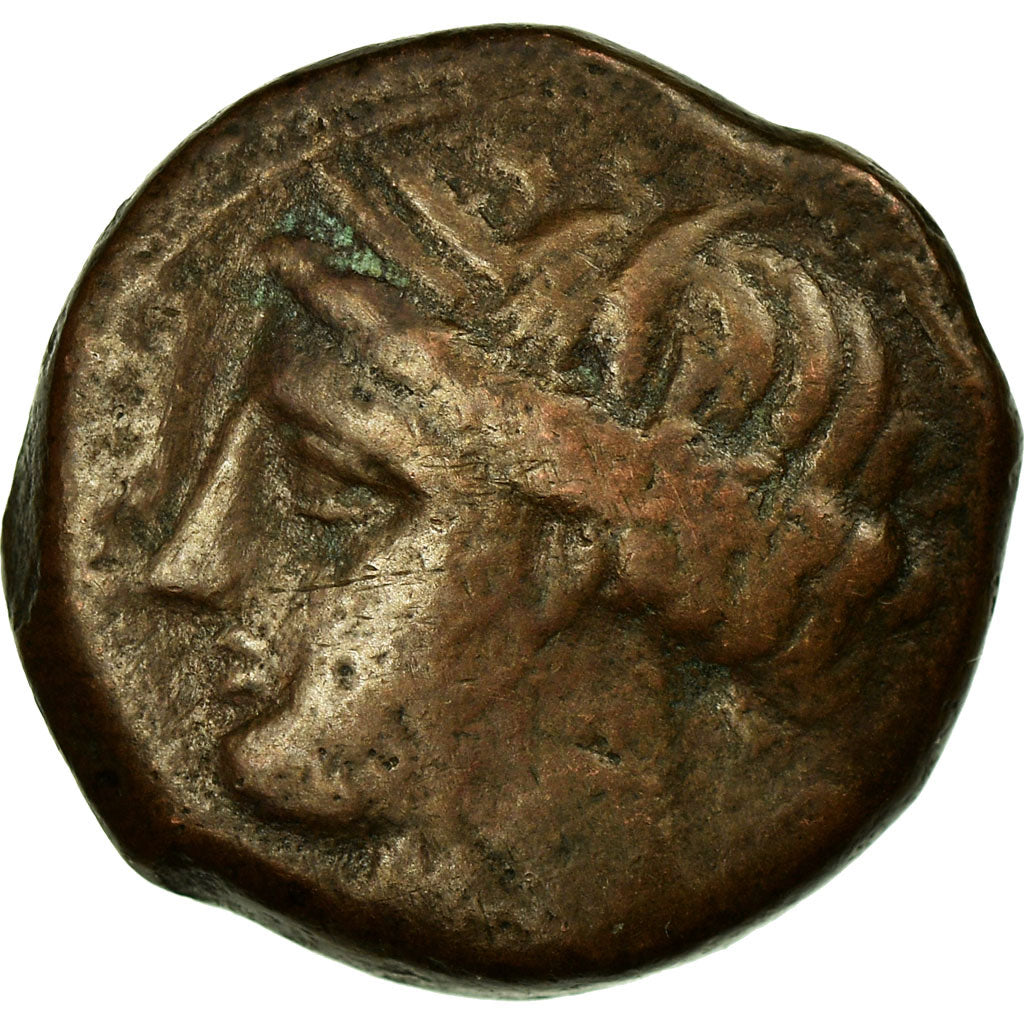 Moneta, Zeugitana, Shekel, 300-264 BC, Carthage, MB+, Rame, SNG-Cop:164