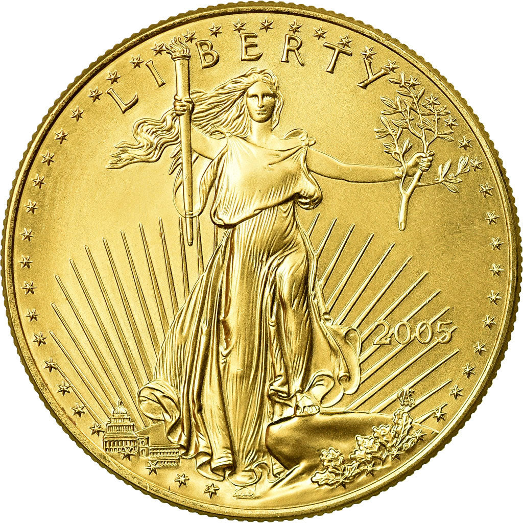 Coin, United States, $50, 2005, U.S. Mint, Philadelphia, MS(64), Gold, KM:219