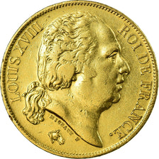 Coin, France, Louis XVIII, Louis XVIII, 20 Francs, 1817, Paris, EF(40-45), Gold