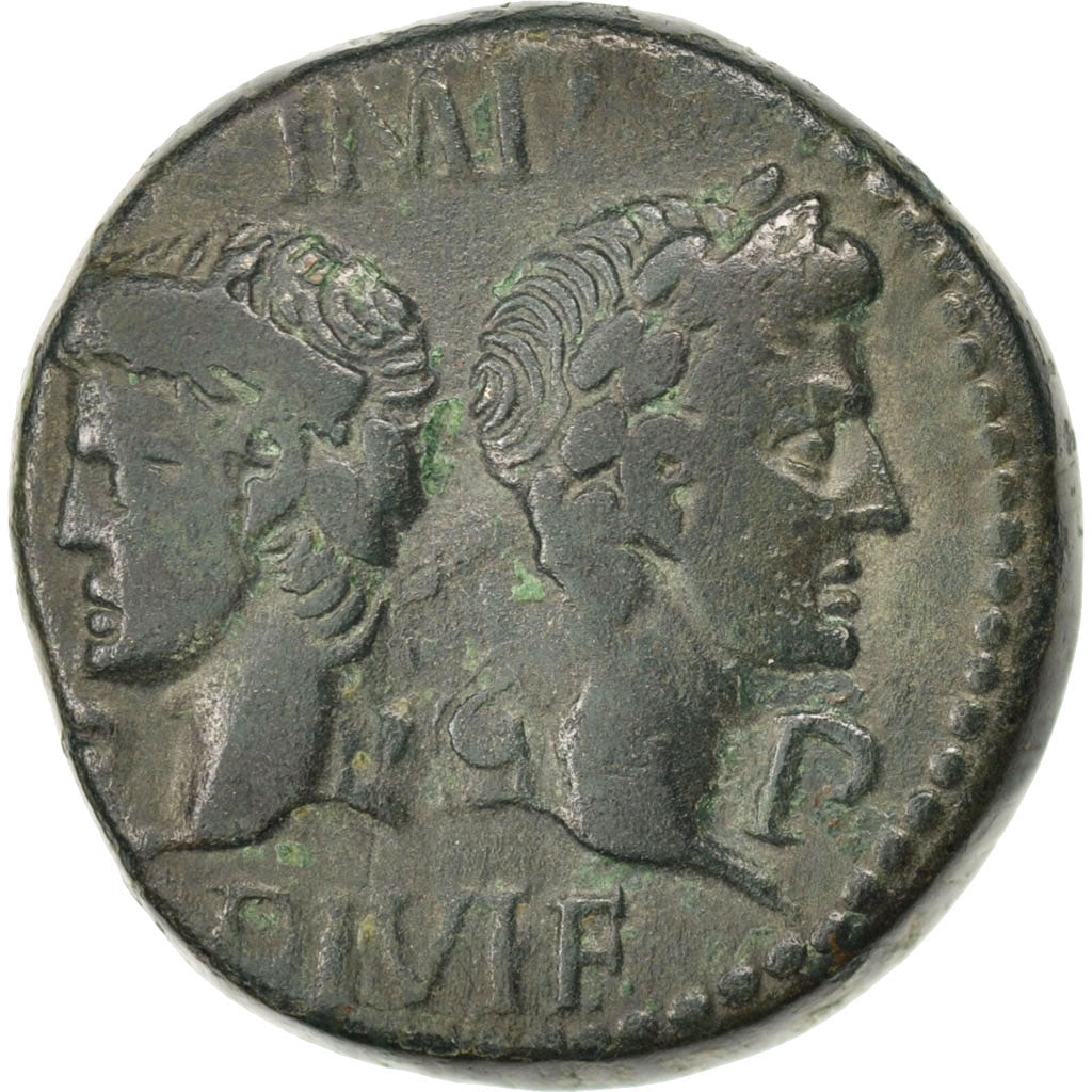 Dupondius, Nemausus, EF(40-45), Copper, Cohen #8, 12.90