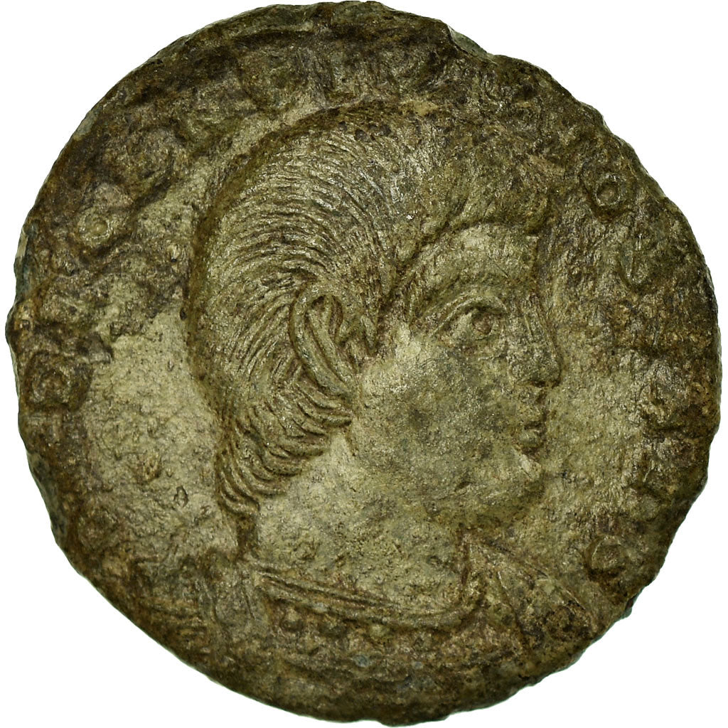Moneta, Decentius, Maiorina, 350-355, Amiens, VF(20-25), Miedź, RIC:manque