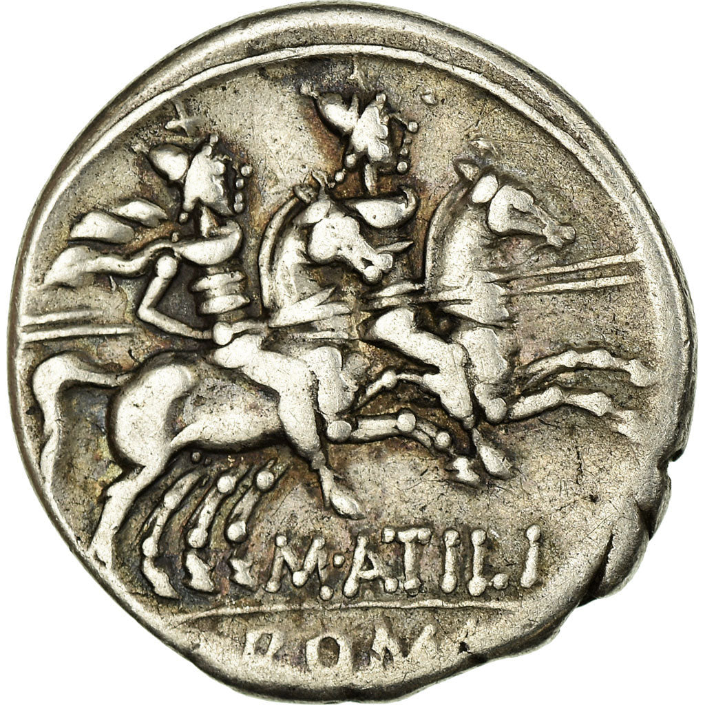Coin, Atilia, Denarius, Rome, EF(40-45), Silver, Crawford:214/1a